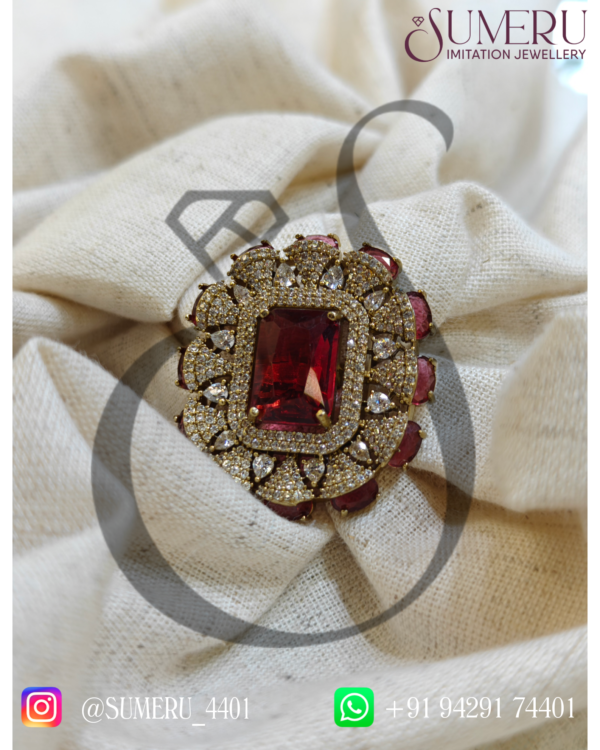 A.D. RING IN ANTIQUE POLISH. - Image 3