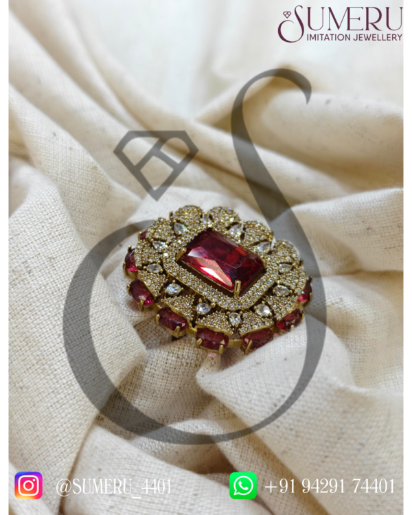 A.D. RING IN ANTIQUE POLISH. - Image 2