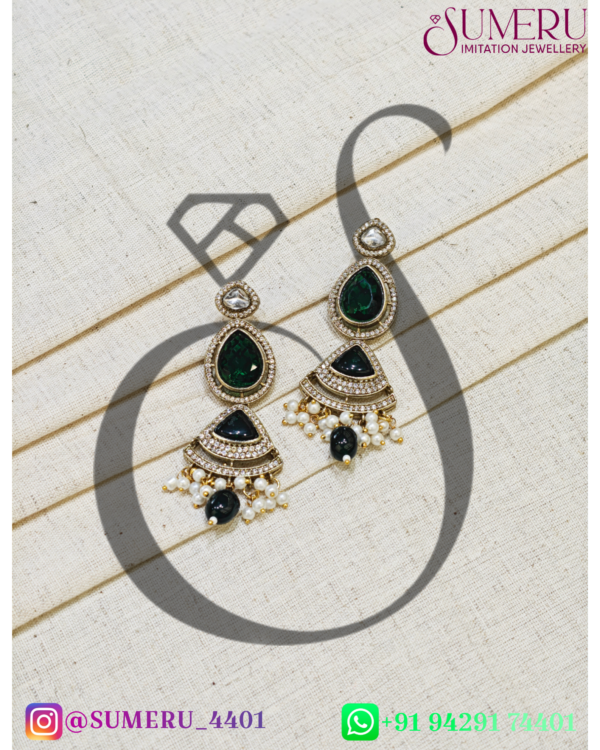 A.D. WITH KUNDAN MEHENDI POLISHED SET. - Image 2