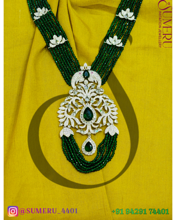 A.D. CRYSTEL LONG SET IN SILVER - Image 3