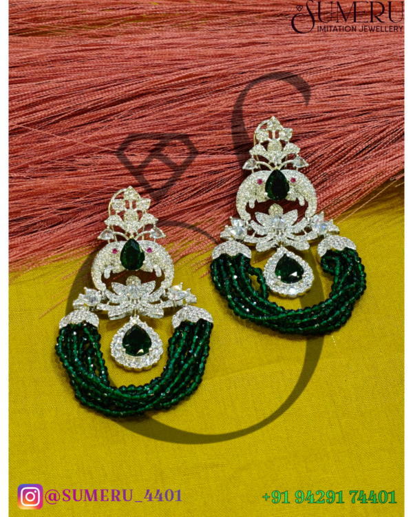 A.D. CRYSTEL LONG SET IN SILVER - Image 4