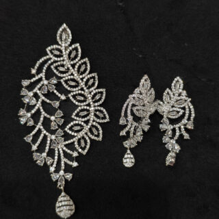 BIG PENDENT SET IN SILVER POLISHED