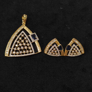 A.D. SET WITH BLUE STONE