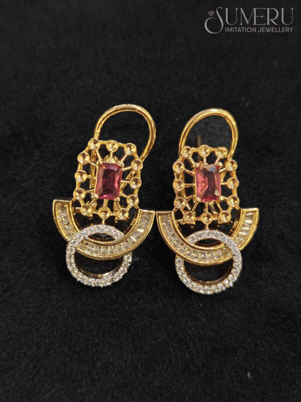 DELICATE PENDENT SET IN SMALL SIZE WITH RUBY STONE - Image 2