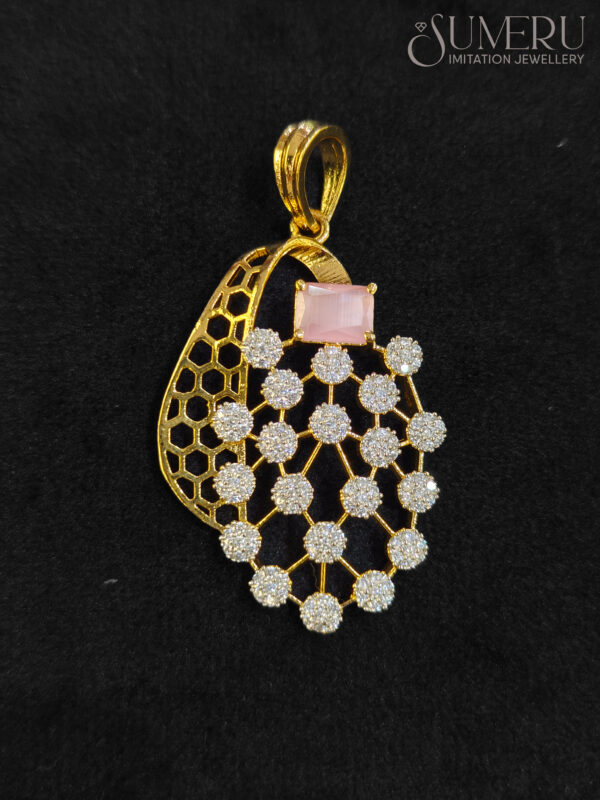 A.D. SET WITH BABY PINK STONE - Image 2