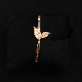 ROSE GOLD A.D. KADA IN LEAF DESIGN