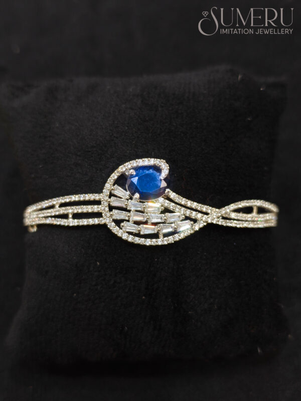 DELICATE A.D. KADA WITH ROYAL BLUE STONE