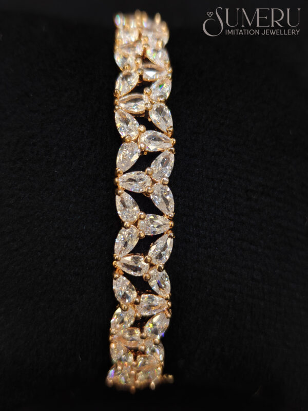 ROSE GOLD A.D. KADA WITH BEAUTIFUL DESIGN - Image 2