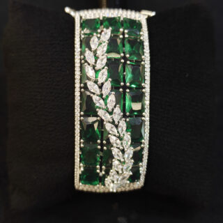 A.D. KADA WITH GREEN STONES