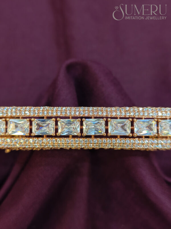 ROSE GOLD KADA IN UNIQUE STYLE - Image 2