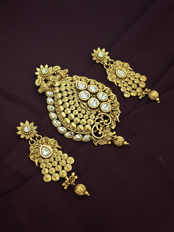 HIGH GOLD(COPPER)PENDENT SET
