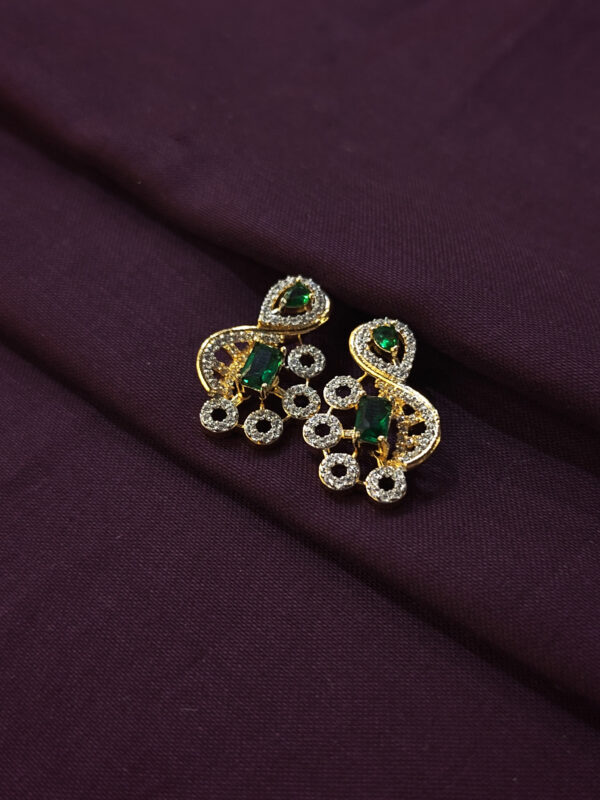 A.D. PENDENT SET WITH GREEN STONE - Image 2
